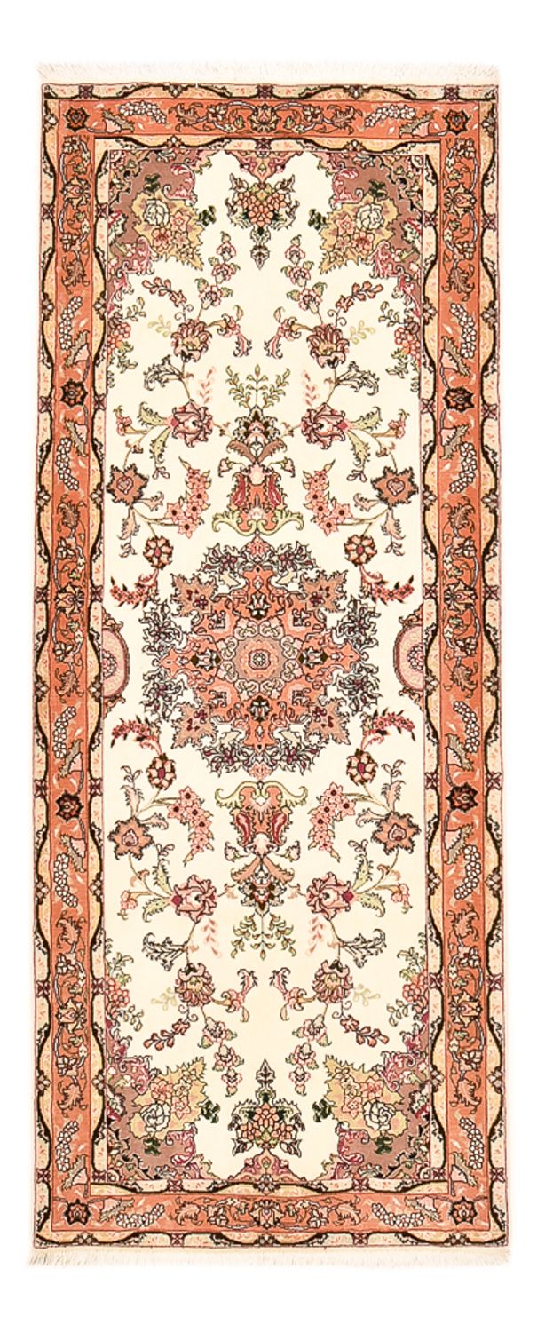 Alfombra de pasillo Alfombra Persa - Tabriz - Real - 204 x 81 cm - multicolor