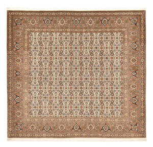 Alfombra Persa - Tabriz - Real cuadrado  - 201 x 197 cm - beige oscuro