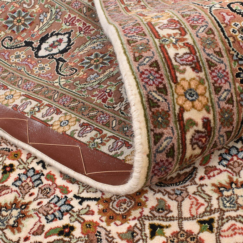 Alfombra Persa - Tabriz - Real cuadrado  - 201 x 197 cm - beige oscuro