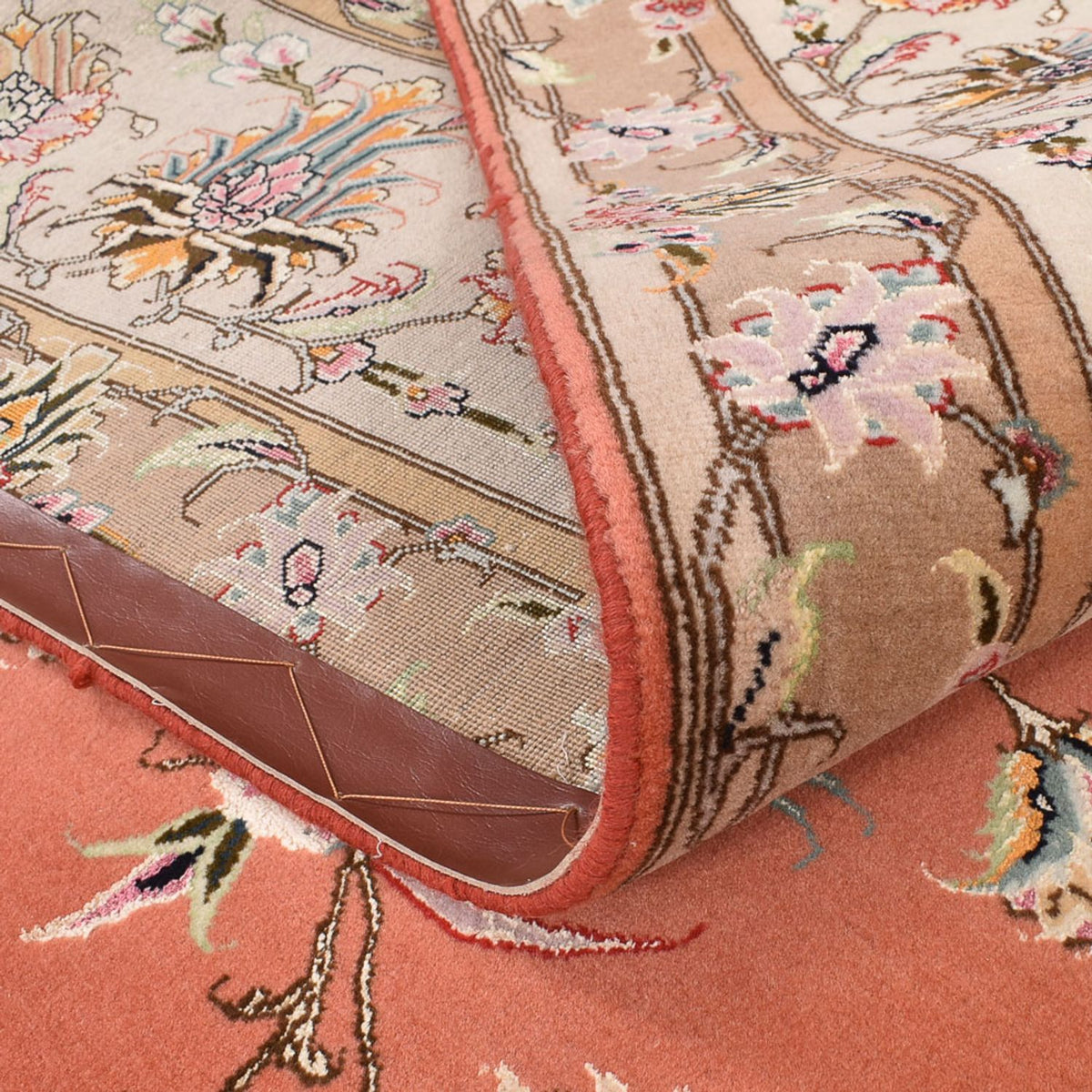 Alfombra Persa - Tabriz - Real - 295 x 247 cm - rojo