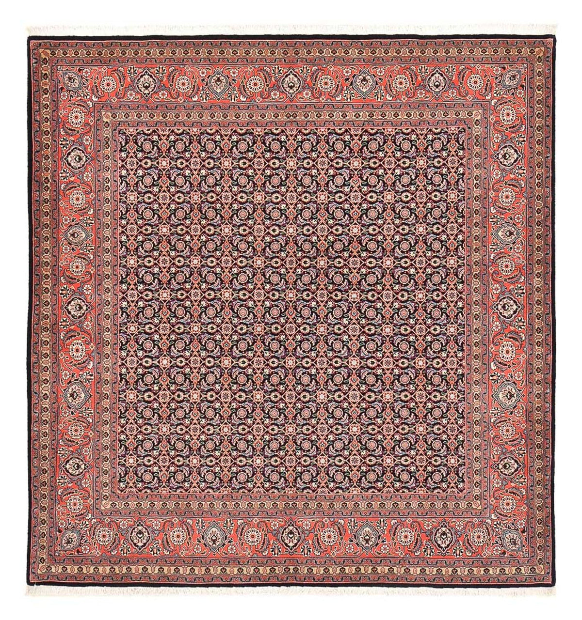 Alfombra Persa - Tabriz - Real cuadrado  - 210 x 200 cm - rojo claro