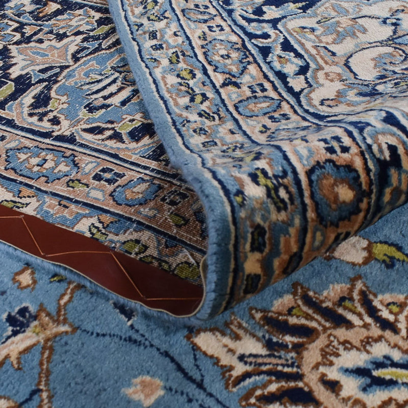 Alfombra persa - Real - 382 x 312 cm - azul claro