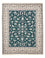 Alfombra Persa - Nain - Real - 254 x 198 cm - verde oscuro