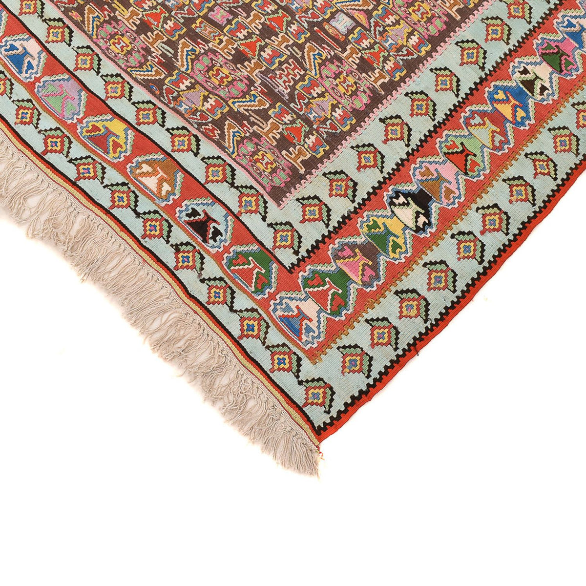 Alfombra Kelim - Oriental - 258 x 160 cm - rojo claro