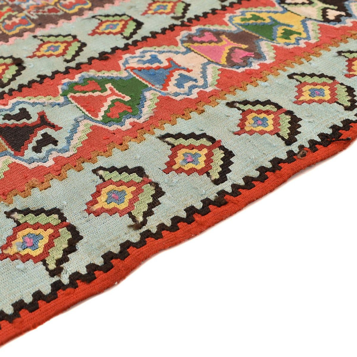 Alfombra Kelim - Oriental - 258 x 160 cm - rojo claro