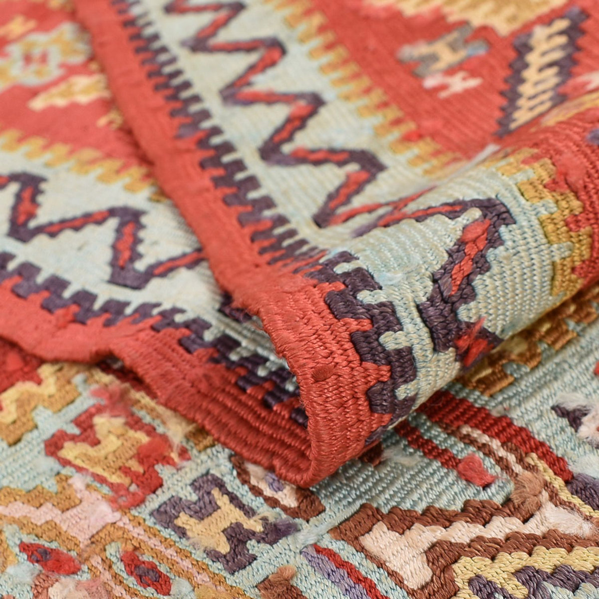 Alfombra Kelim - Oriental - 248 x 156 cm - rojo claro