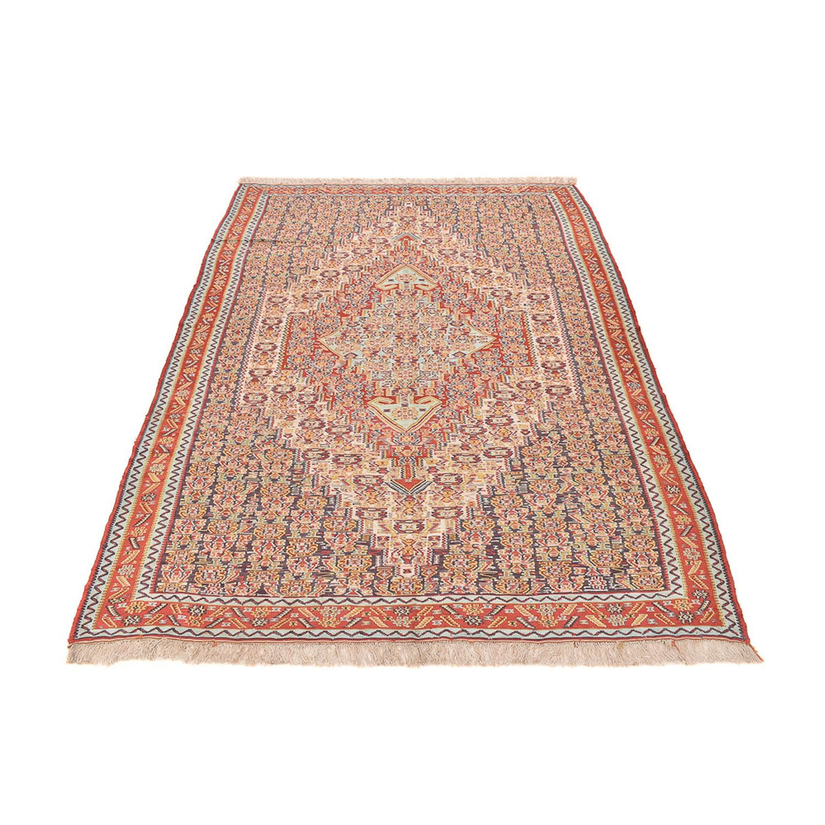 Alfombra Kelim - Oriental - 248 x 156 cm - rojo claro