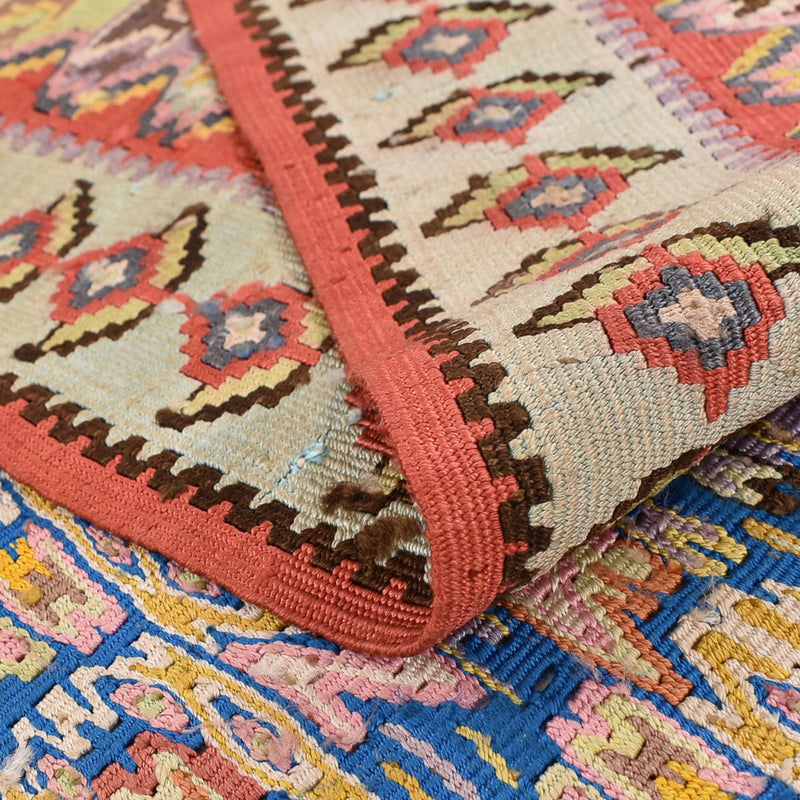 Alfombra Kelim - Oriental - 258 x 160 cm - rojo claro