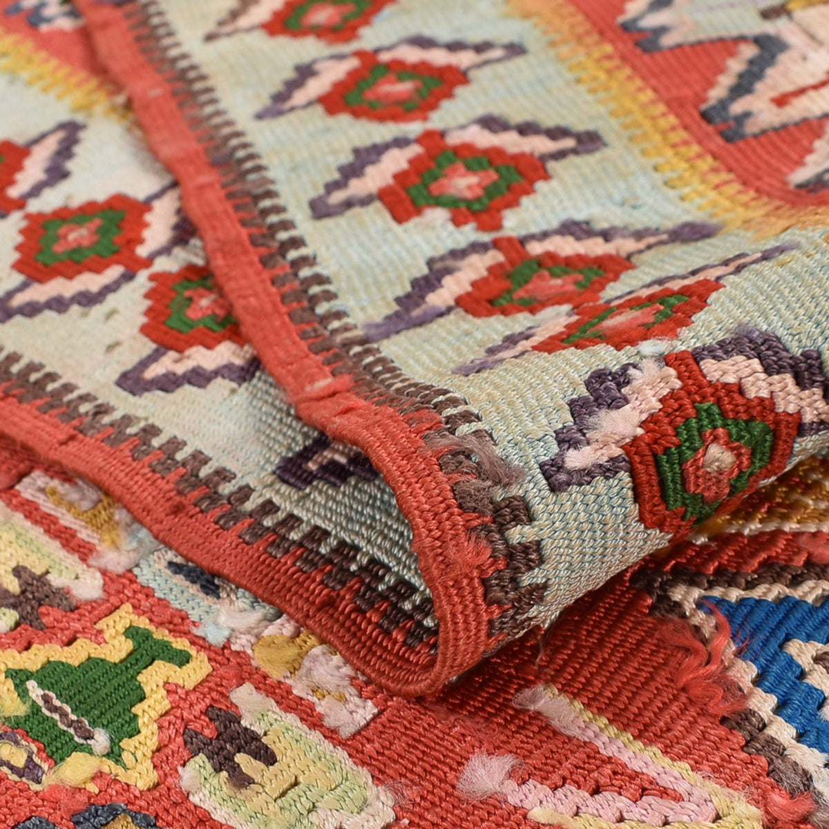 Alfombra Kelim - Oriental - 260 x 158 cm - rojo claro