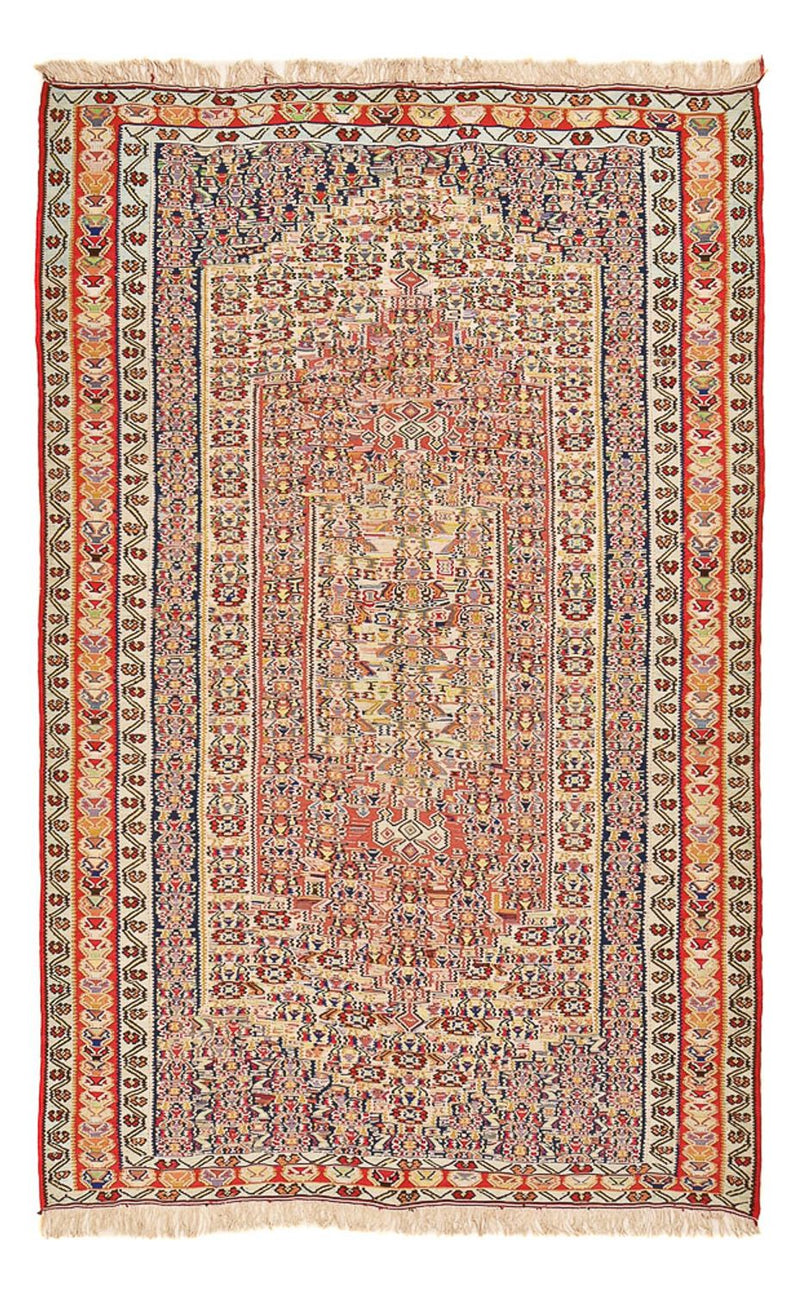 Alfombra Kelim - Oriental - 250 x 153 cm - rojo claro