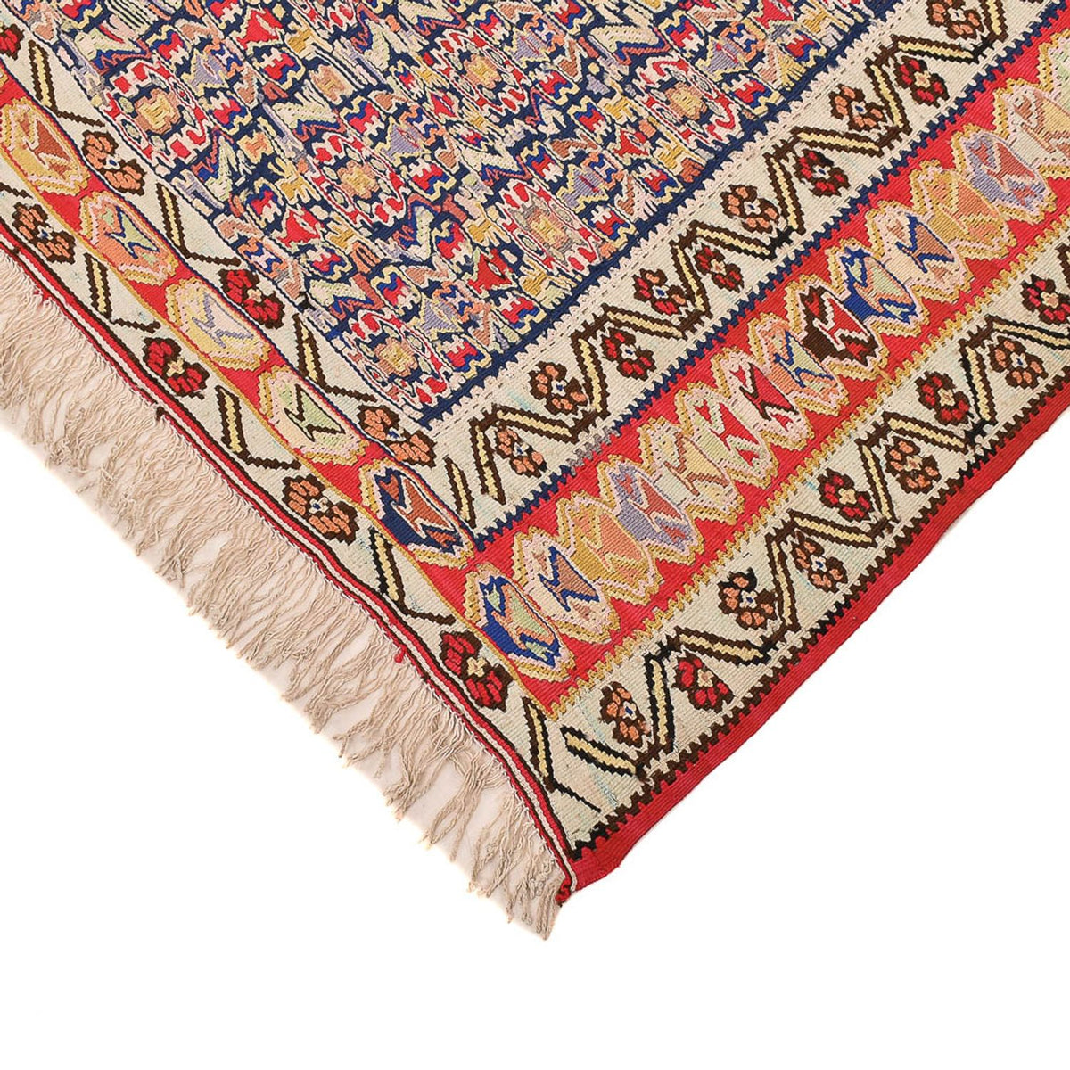 Alfombra Kelim - Oriental - 250 x 153 cm - rojo claro