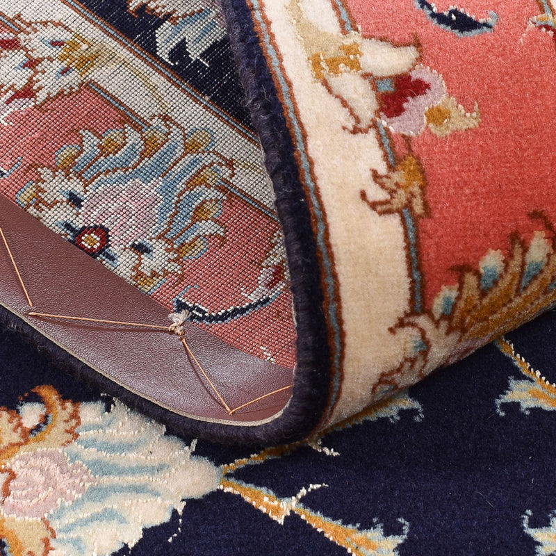 Alfombra de pasillo Alfombra Persa - Tabriz - Real - 189 x 74 cm - azul oscuro