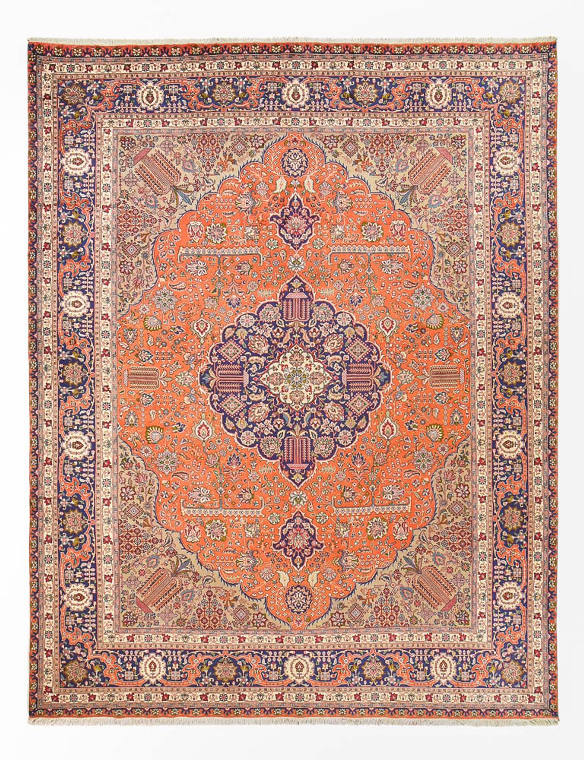 Alfombra Persa - Tabriz - Real - 397 x 300 cm - naranja
