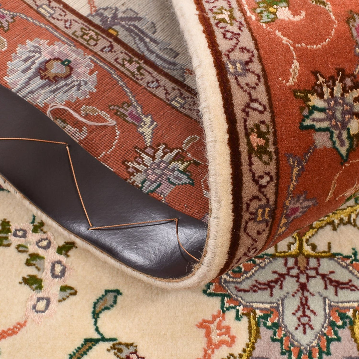 Alfombra de pasillo Alfombra Persa - Tabriz - Real - 206 x 80 cm - multicolor