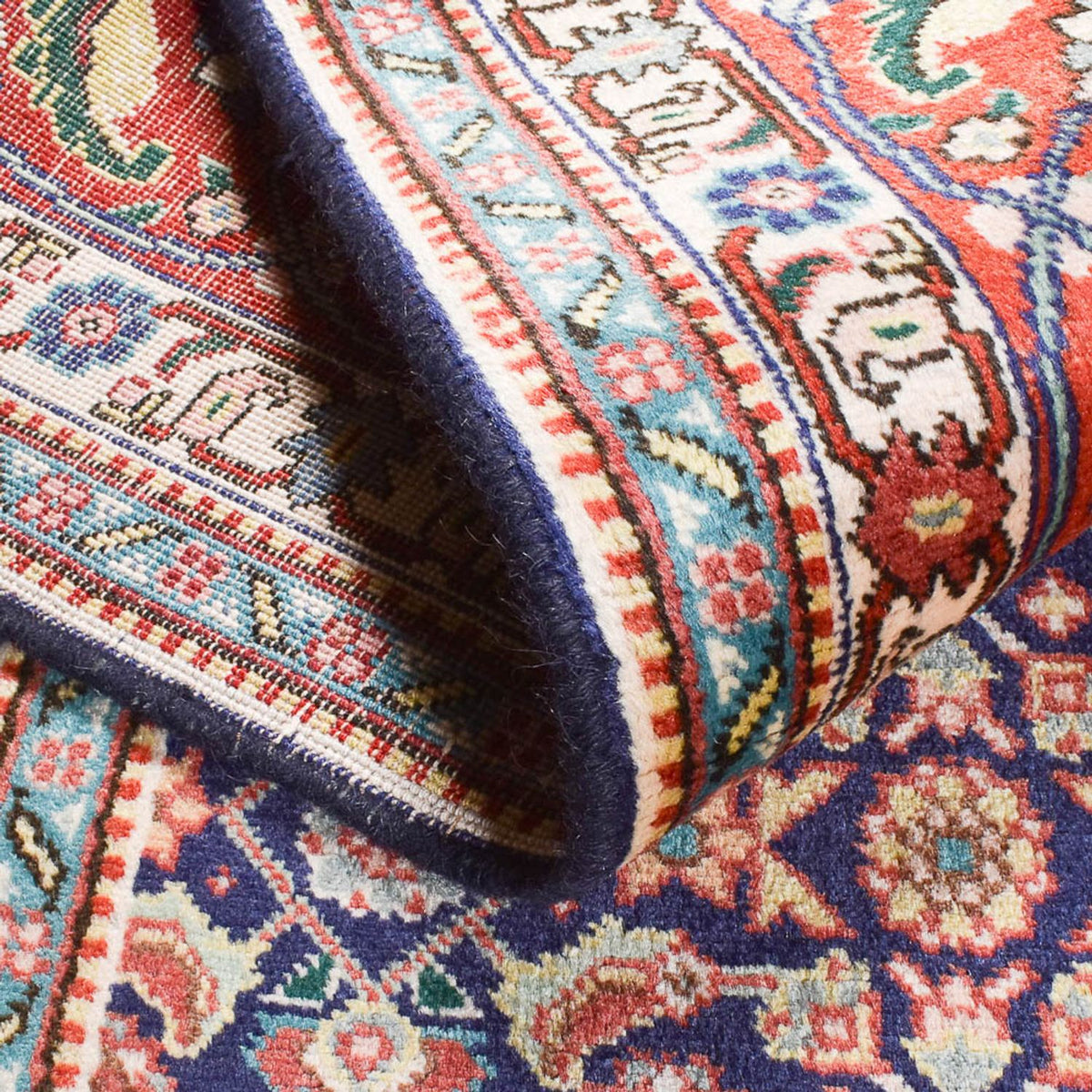 Alfombra Persa - Tabriz - Real - 303 x 199 cm - rojo oscuro