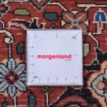 Alfombra persa - Bidjar redondo  - 300 x 300 cm - rojo oscuro