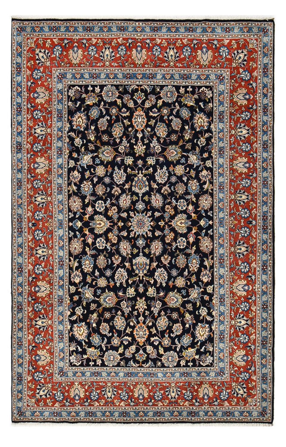 Alfombra persa - Clásica - 296 x 193 cm - azul oscuro