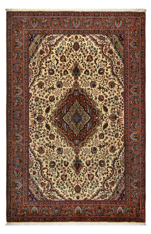 Alfombra Persa - Tabriz - Real - 312 x 206 cm - beige oscuro