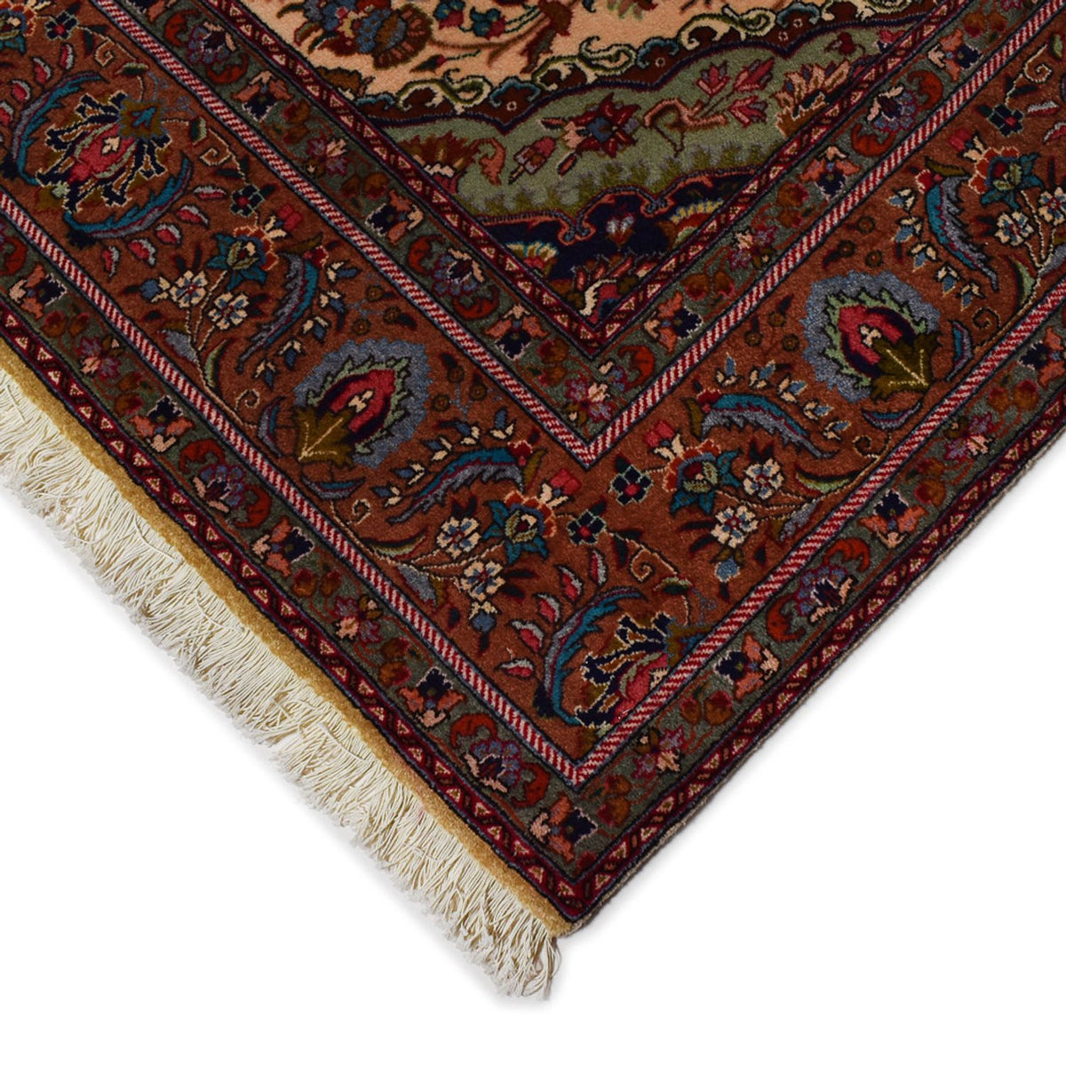 Alfombra Persa - Tabriz - Real - 312 x 206 cm - beige oscuro