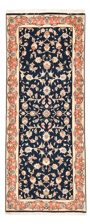Alfombra de pasillo Alfombra Persa - Tabriz - Real - 191 x 78 cm - azul oscuro