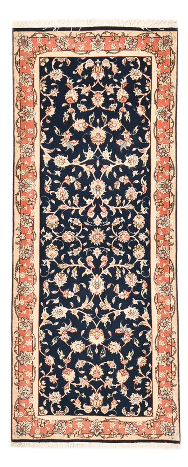 Alfombra de pasillo Alfombra Persa - Tabriz - Real - 191 x 78 cm - azul oscuro