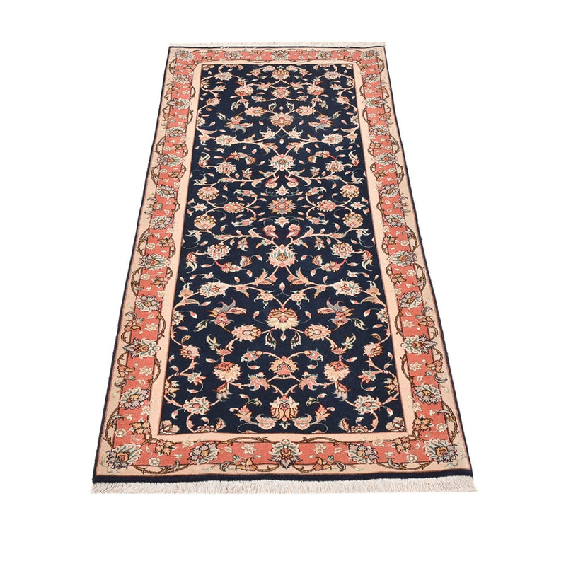 Alfombra de pasillo Alfombra Persa - Tabriz - Real - 191 x 78 cm - azul oscuro