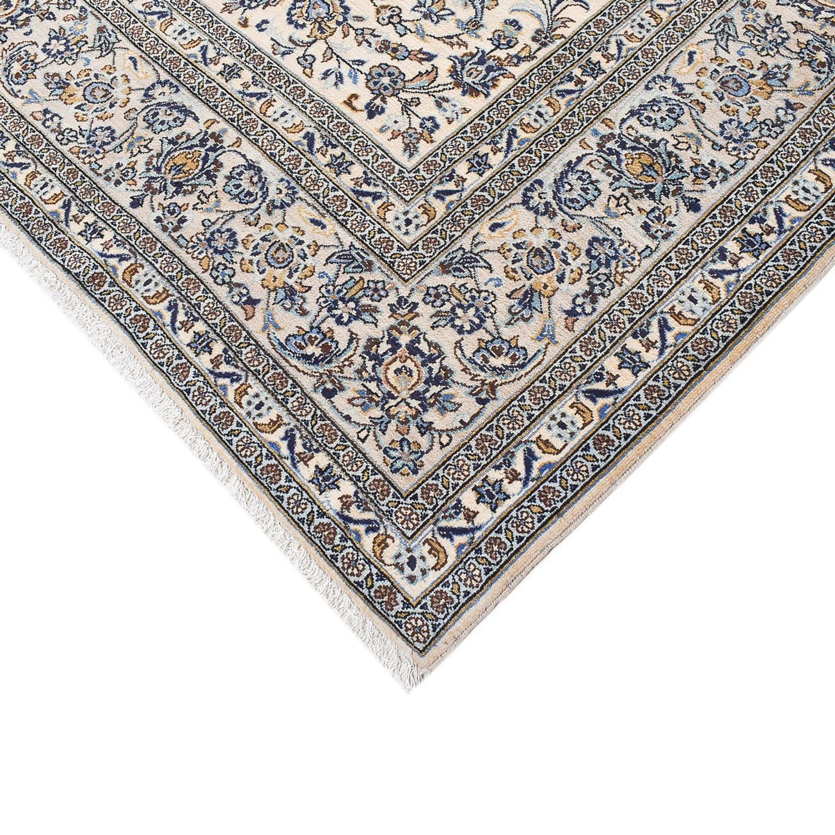 Alfombra persa - Keshan - Real - 351 x 250 cm - gris
