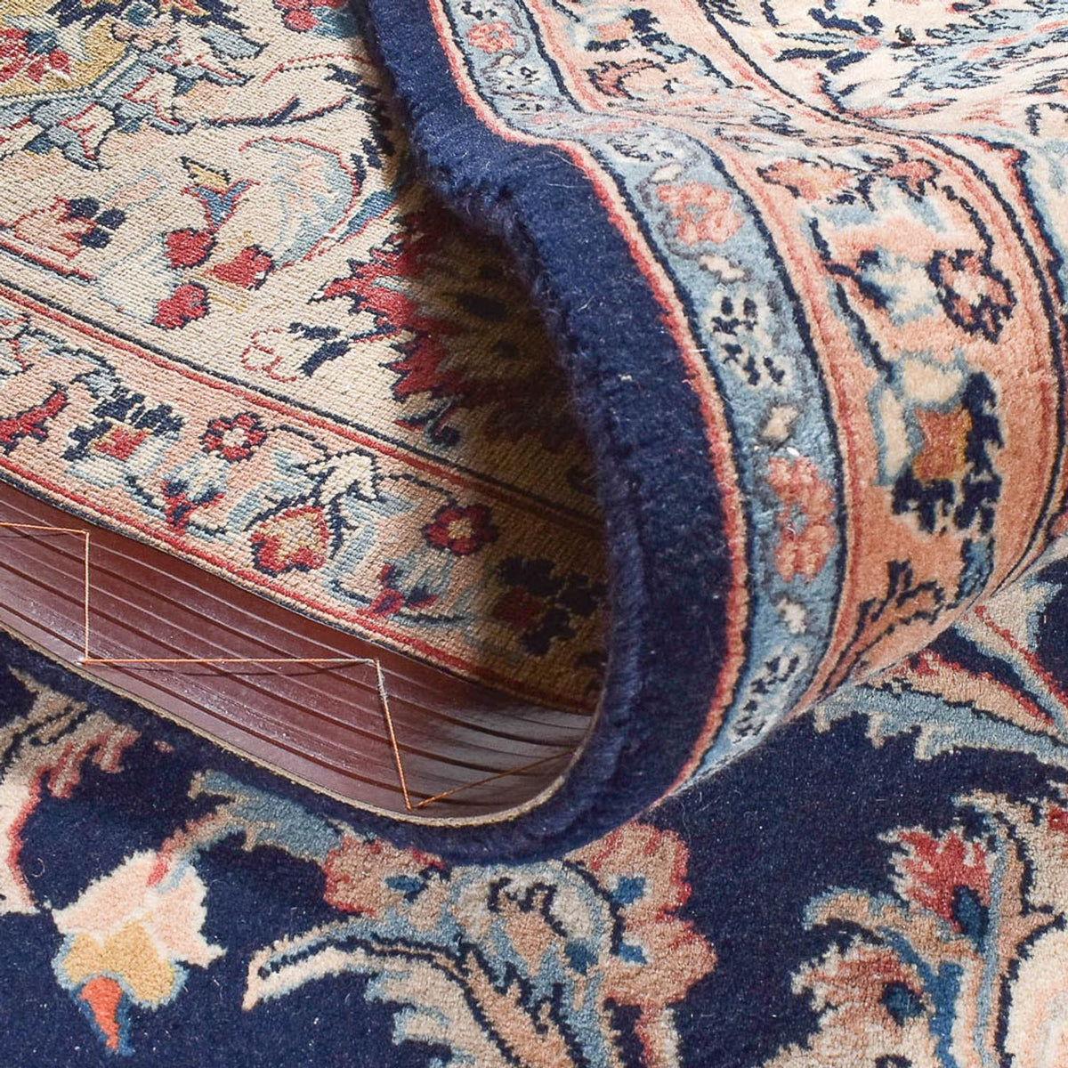 Alfombra persa - Clásica - 355 x 247 cm - azul oscuro