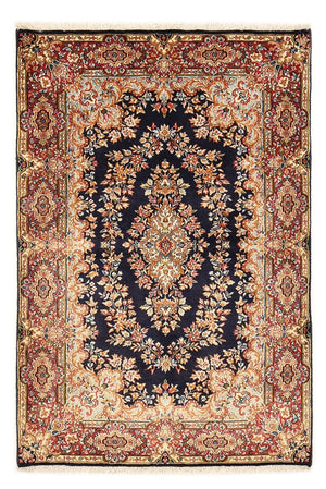 Alfombra persa - Real - 152 x 100 cm - azul oscuro