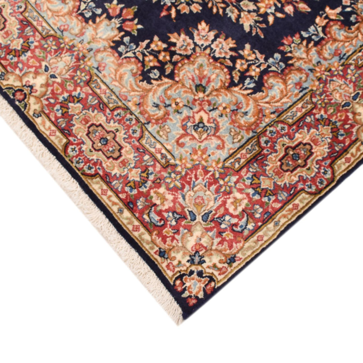 Alfombra persa - Real - 152 x 100 cm - azul oscuro