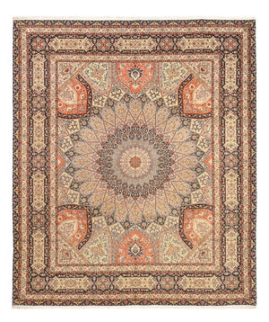Alfombra Persa - Tabriz - Real - 300 x 251 cm - beige claro