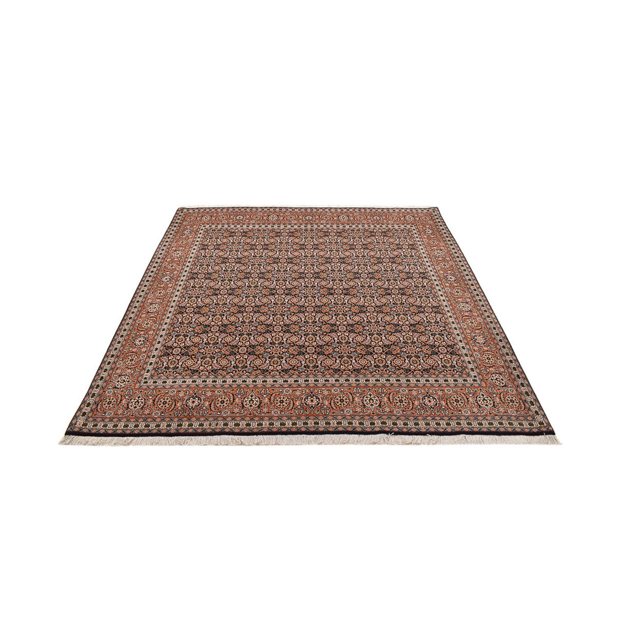 Alfombra Persa - Tabriz - Real cuadrado  - 203 x 202 cm - óxido
