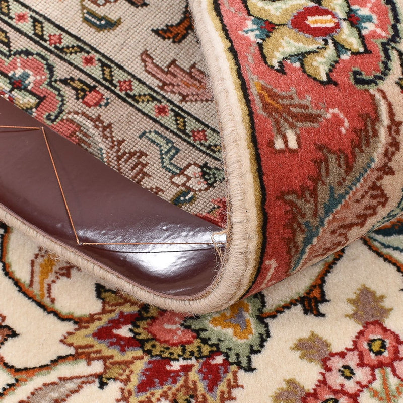 Alfombra de pasillo Alfombra Persa - Tabriz - Real - 202 x 69 cm - crema