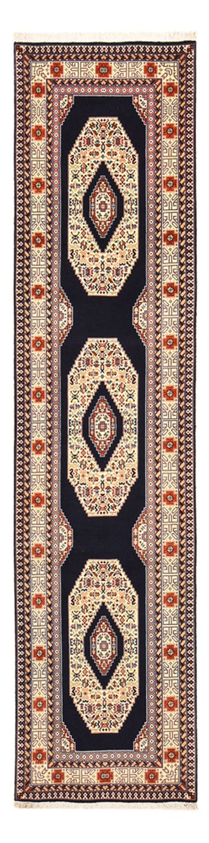 Alfombra de pasillo Alfombra Persa - Tabriz - Prima - 300 x 73 cm - azul oscuro