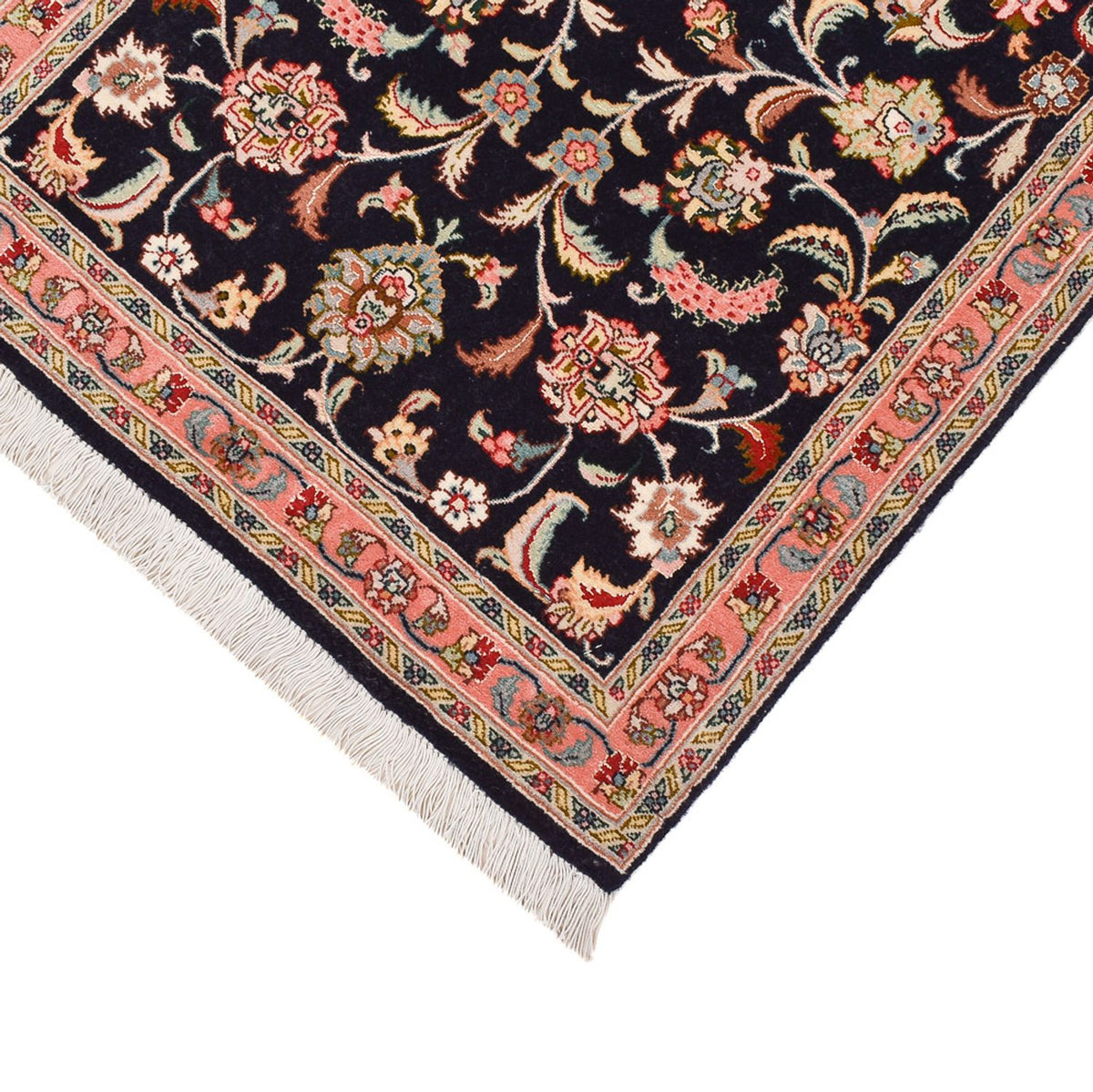 Alfombra de pasillo Alfombra Persa - Tabriz - Prima - 300 x 66 cm - azul oscuro