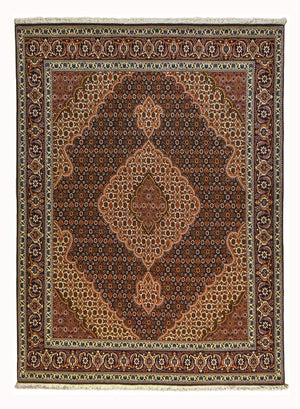 Alfombra Persa - Tabriz - Real - 202 x 152 cm - marrón
