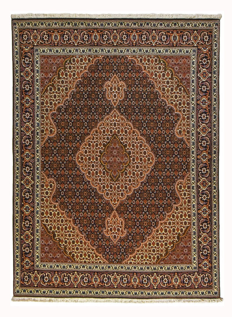 Alfombra Persa - Tabriz - Real - 202 x 152 cm - marrón