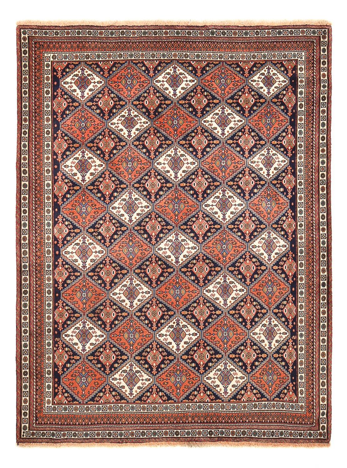 Alfombra persa - Nómada - 245 x 178 cm - rojo claro
