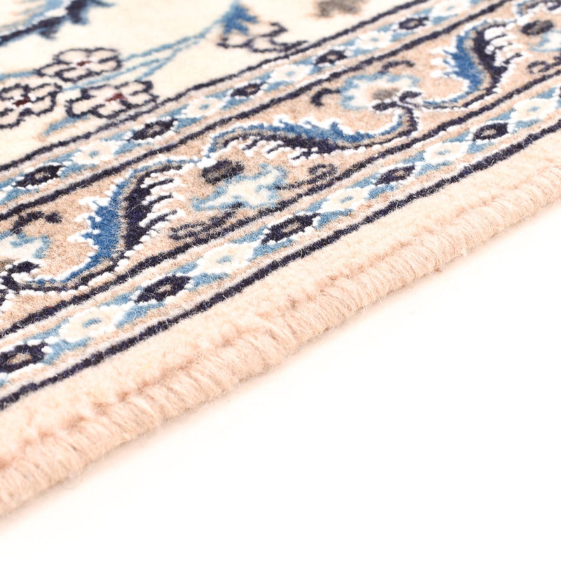 Alfombra de pasillo Alfombra Persa - Nain - Real - 196 x 61 cm - crema