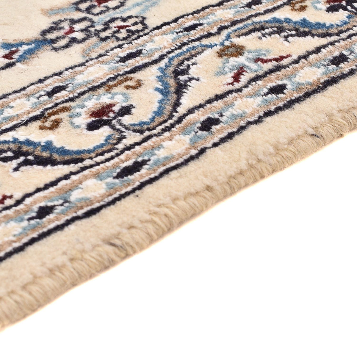 Alfombra de pasillo Alfombra Persa - Nain - Real - 192 x 58 cm - crema