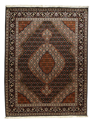 Alfombra Persa - Tabriz - Real - 205 x 153 cm - marrón oscuro