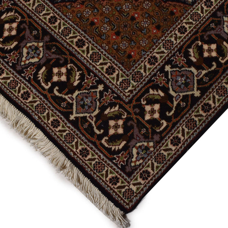 Alfombra Persa - Tabriz - Real - 205 x 153 cm - marrón oscuro