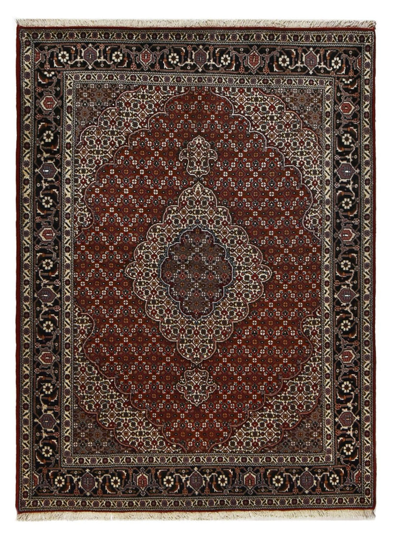 Alfombra Persa - Tabriz - Real - 200 x 150 cm - rojo oscuro