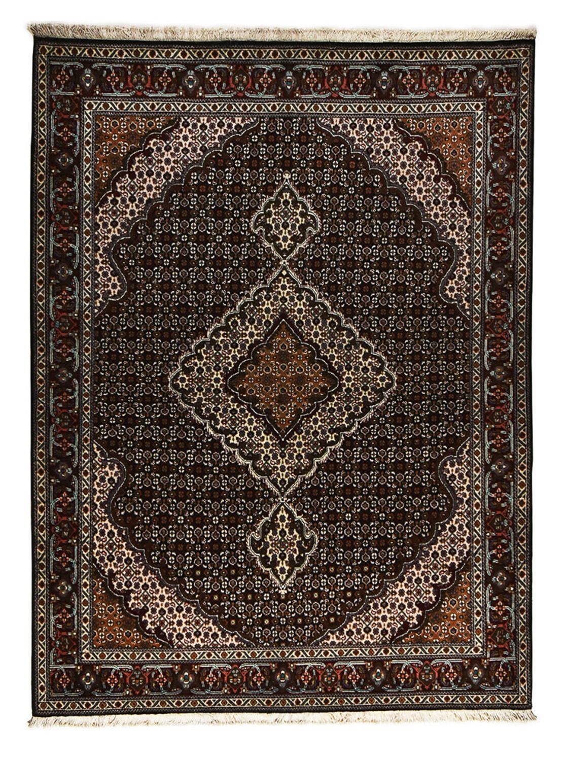 Alfombra Persa - Tabriz - Real - 207 x 154 cm - antracita