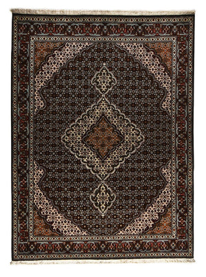 Alfombra Persa - Tabriz - Real - 207 x 154 cm - antracita