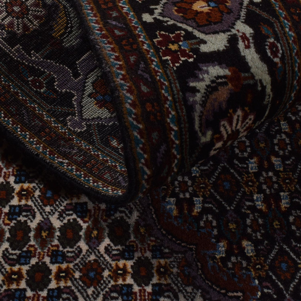 Alfombra Persa - Tabriz - Real - 206 x 158 cm - antracita