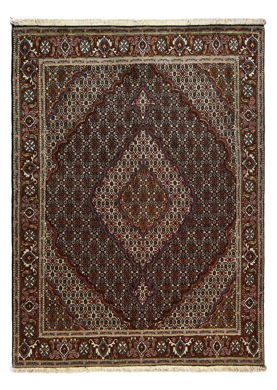 Alfombra Persa - Tabriz - Real - 204 x 150 cm - antracita
