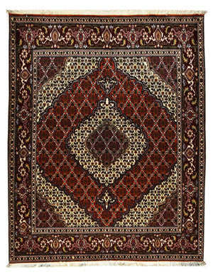 Alfombra Persa - Tabriz - Real - 200 x 155 cm - rojo oscuro