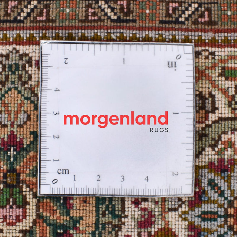 Alfombra de pasillo Alfombra Persa - Tabriz - Real - 404 x 200 cm - arena