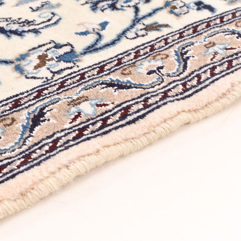 Alfombra de pasillo Alfombra Persa - Nain - Real - 195 x 60 cm - crema